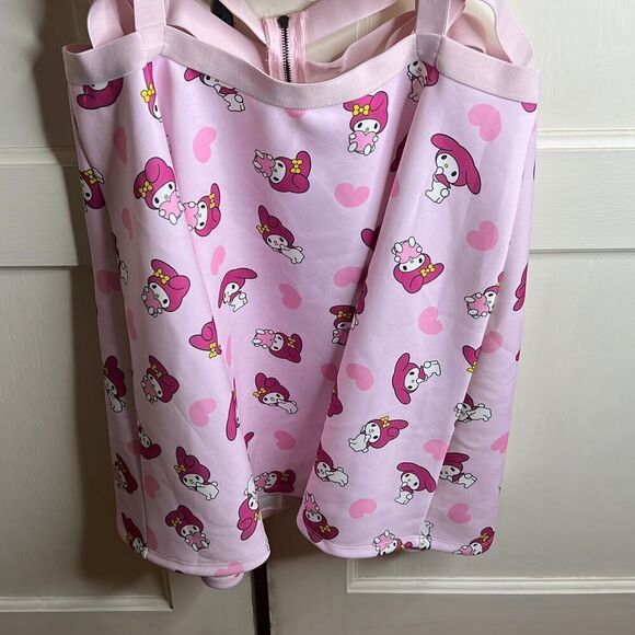 My Melody Strappy Suspender Skirt Pink Size Large Nwt - Picture 3 of 9